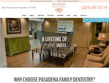 Tablet Screenshot of pasadenafamilydentistry.com